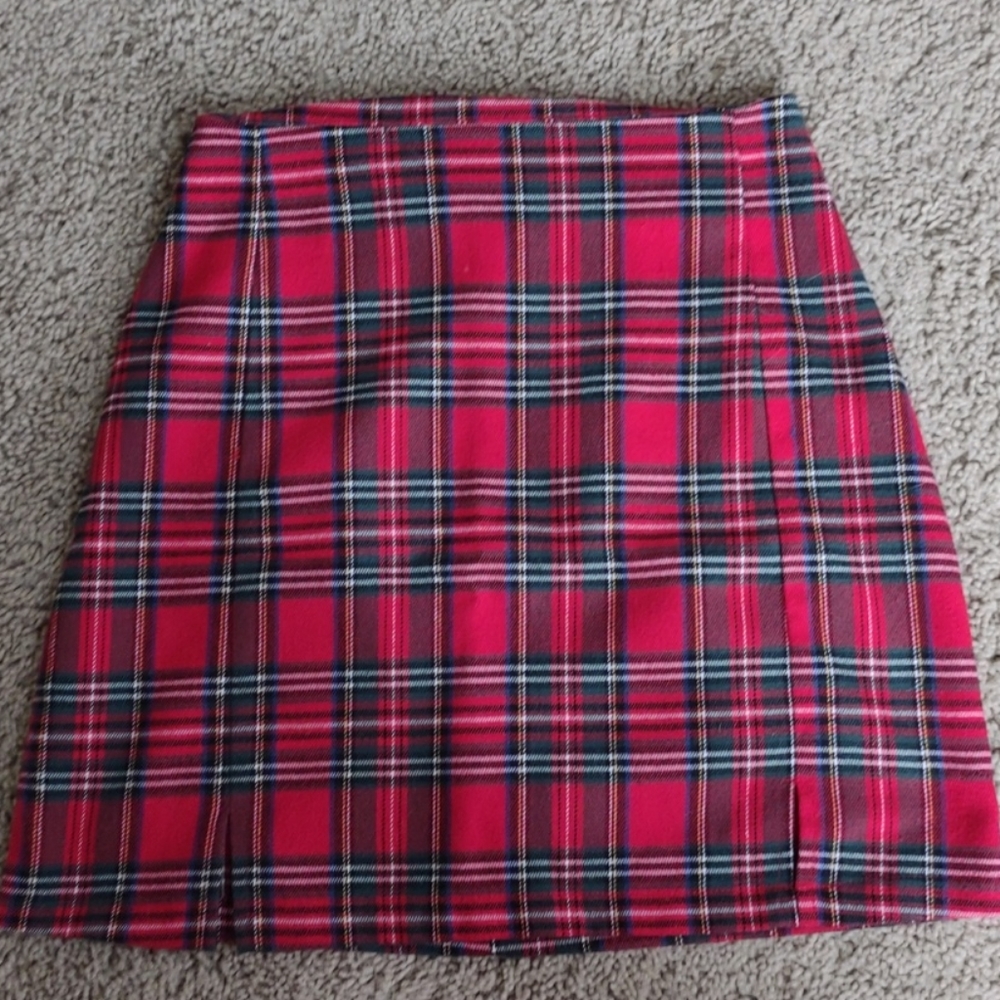 Brandy plaid skirt